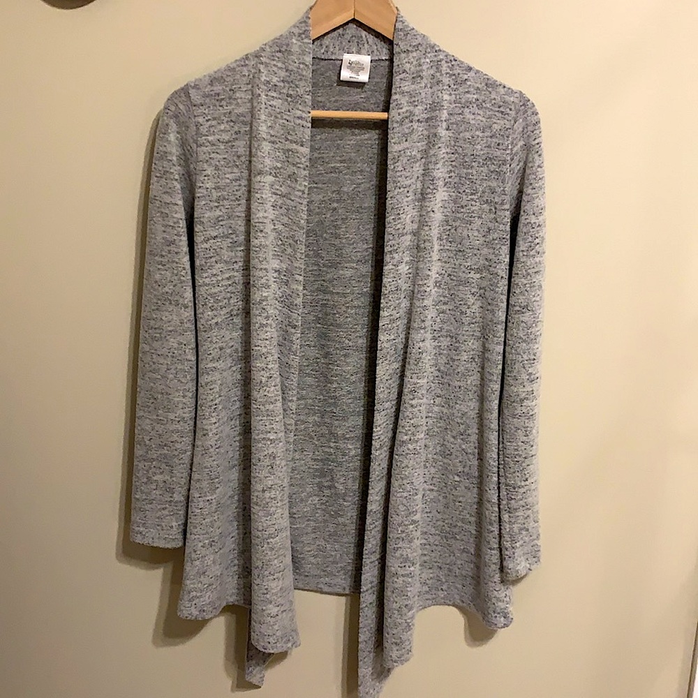 Women grey cardigan